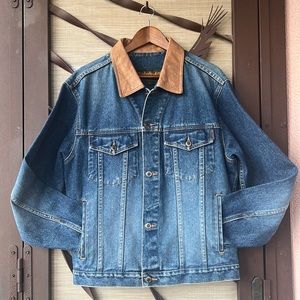 Vintage Timberland 90’s Blue Denim Men’s Jean Jacket 🧥